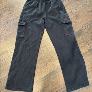 Brandy Melville black cargo sweatpants
